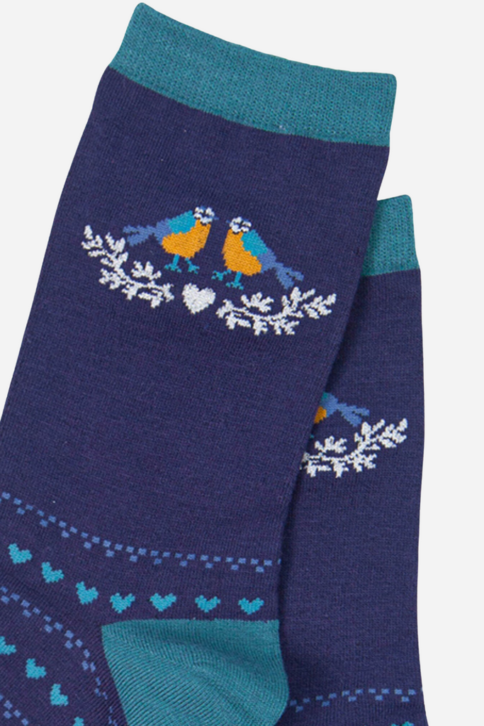 close up of the blue tit bird pattern