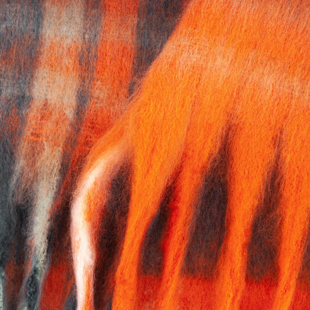 close up of the material, showing the soft fluffy texture of the fabric