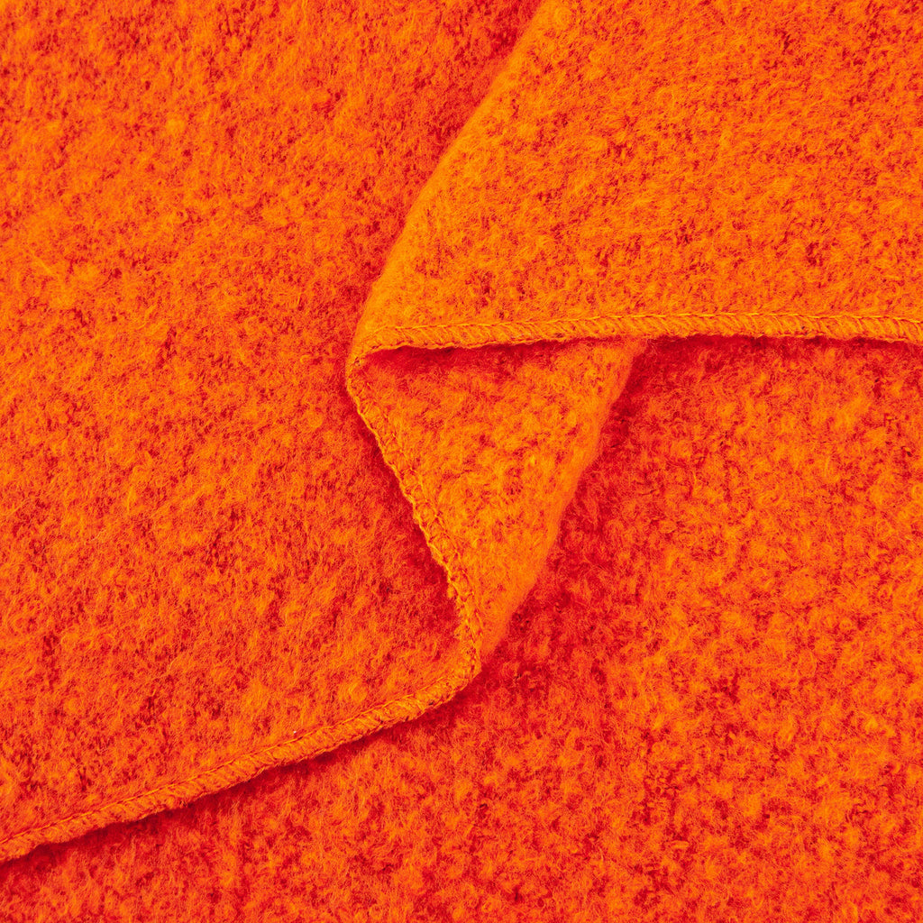 close up of the soft knitted acrylic fabric