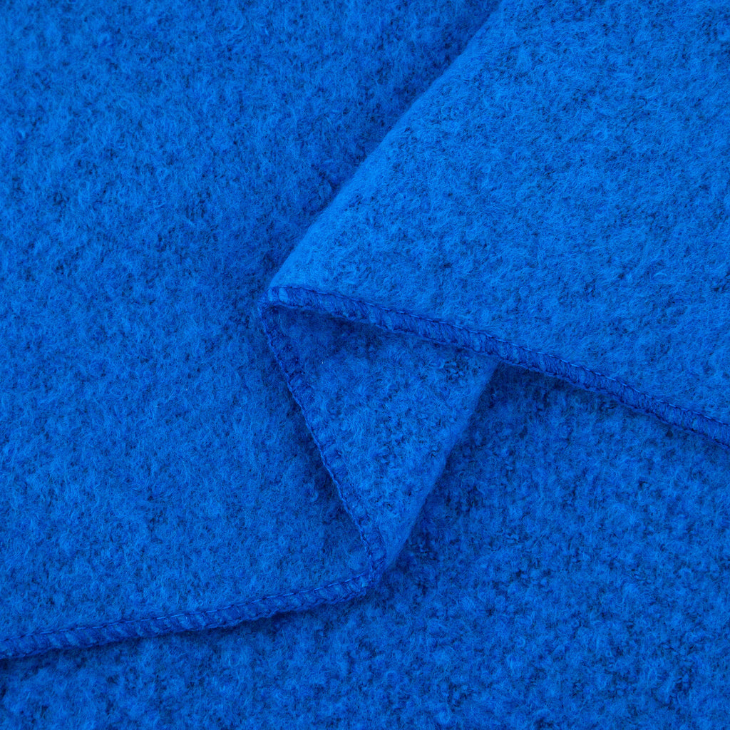 close up of the soft knitted acrylic fabric
