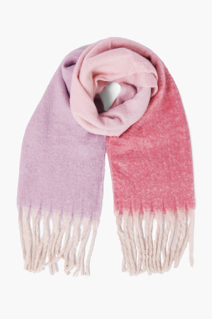 ana-pink-colour-block-heavyweight-scarf-tassels
