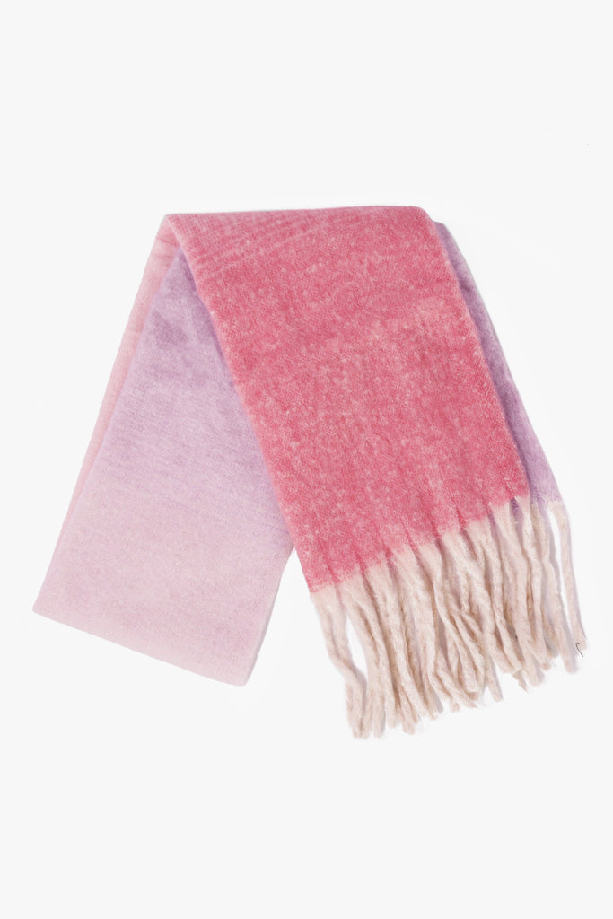 ana-pink-colour-block-heavyweight-scarf-folded
