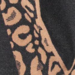 close up of the soft viscose knitted material of the winter blanket scarf