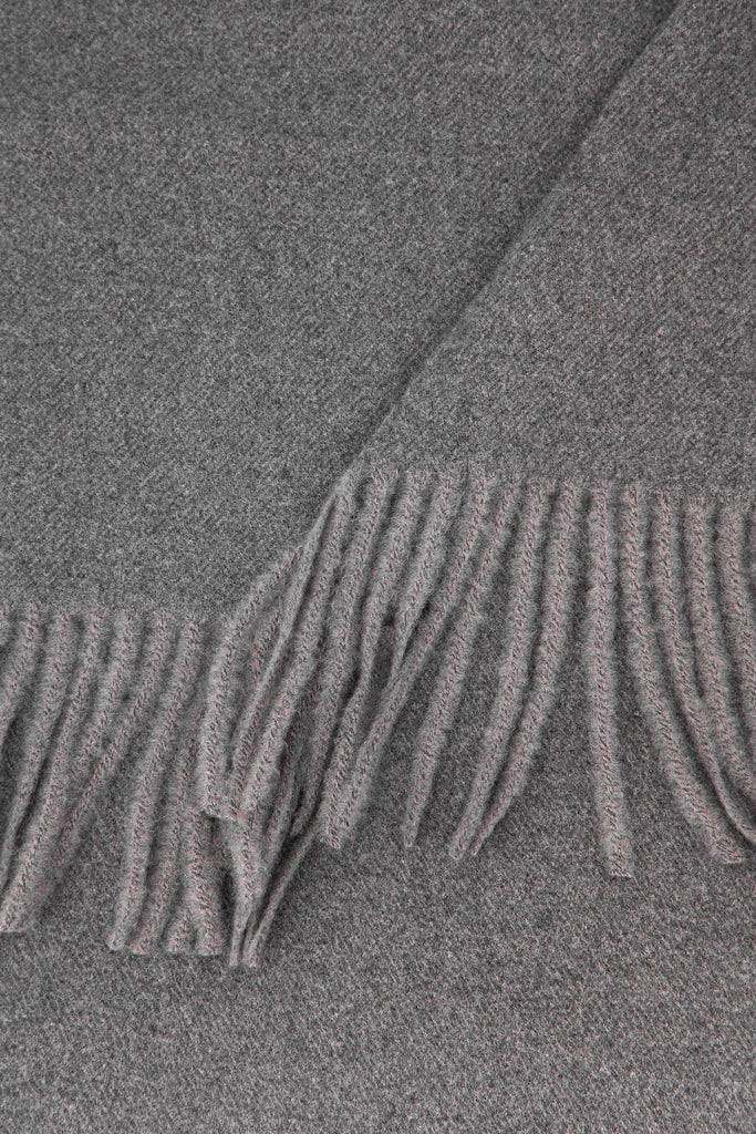 close up of the soft viscose knitted material of the winter blanket scarf