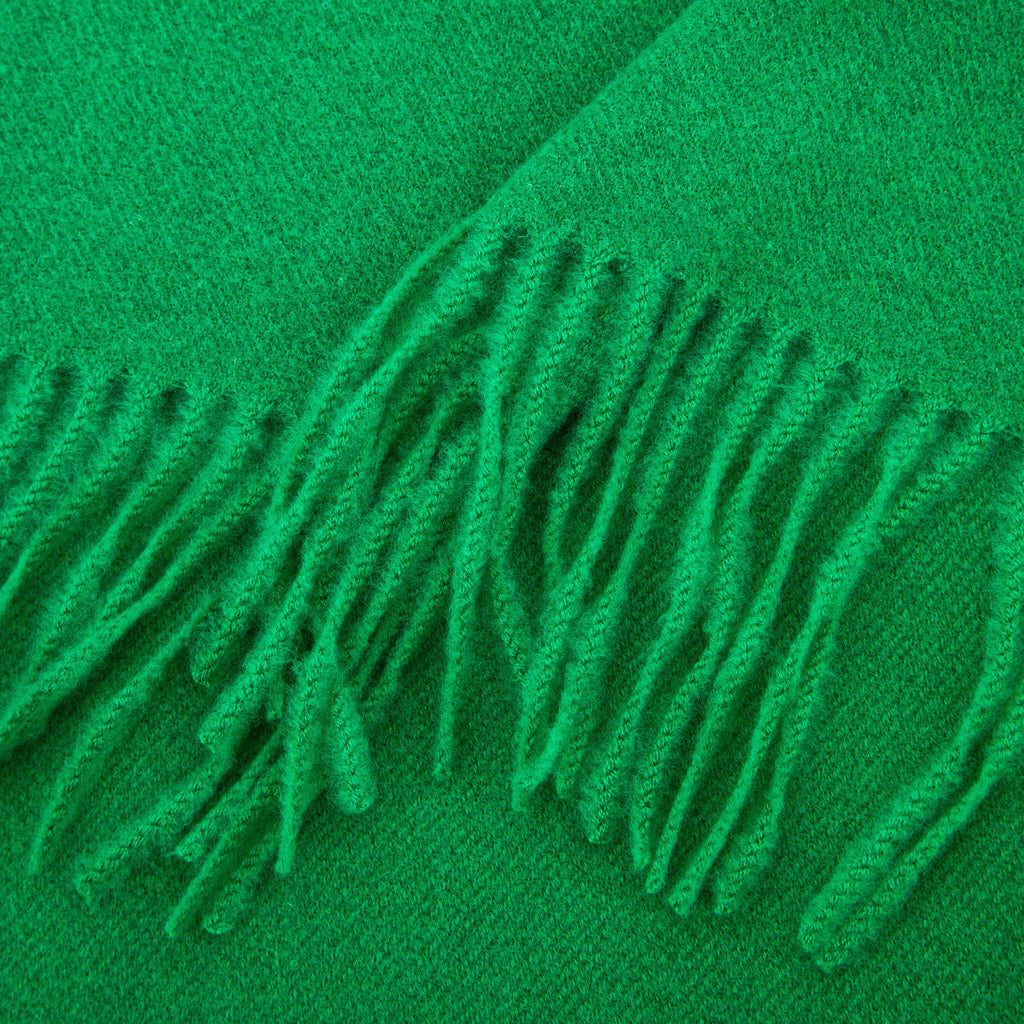 close up of the soft viscose knitted material of the winter blanket scarf