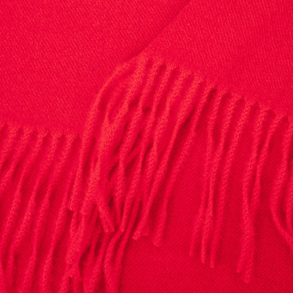 close up of the soft viscose knitted material of the winter blanket scarf