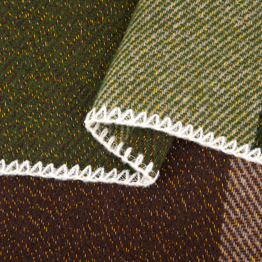 close up of the soft viscose knitted material of the winter blanket scarf