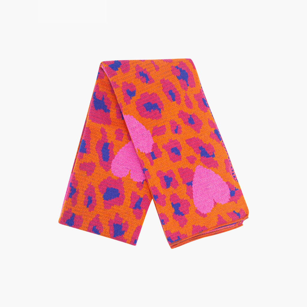 wylda-hot-pink-leopard-and-hearts-heavyweight-scarf-folded