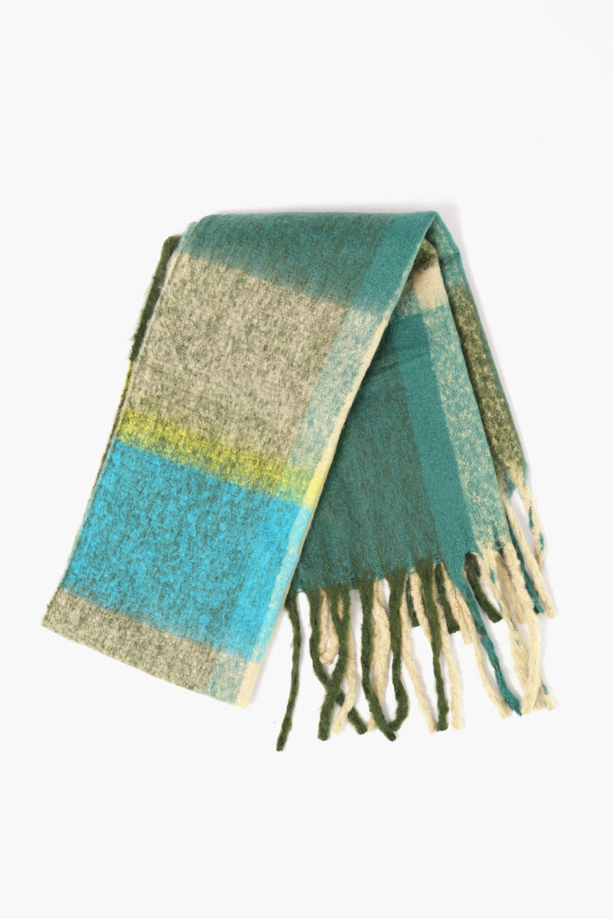 yara-green-square-colour-block-heavyweight-scarf-folded