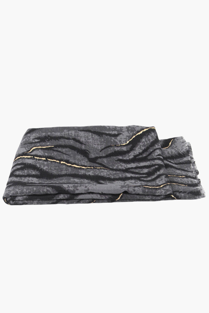annika-grey-tiger-stripe-lightweight-scarf-folded