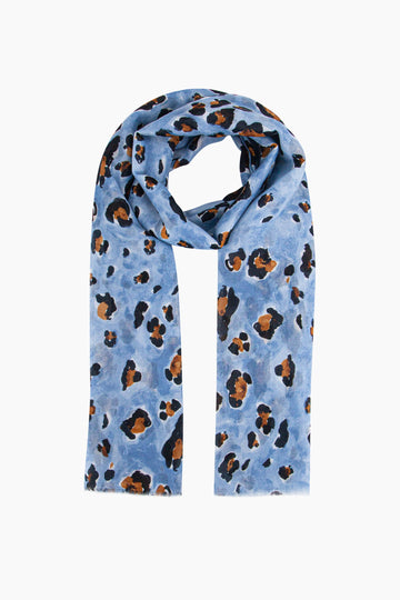 raya-lightweight-scarf-blue-leopard-print-brown-animal-spots