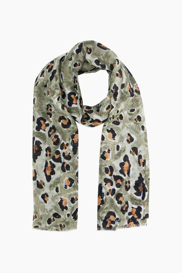 raya-lightweight-scarf-khaki-leopard-print-brown-animal-spots