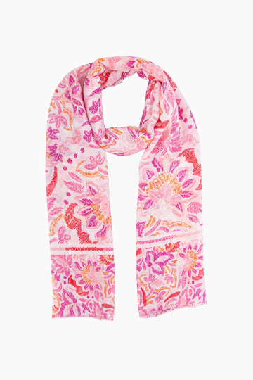 murphy-lightweight-scarf-pink-paisley-floral-laying-flat