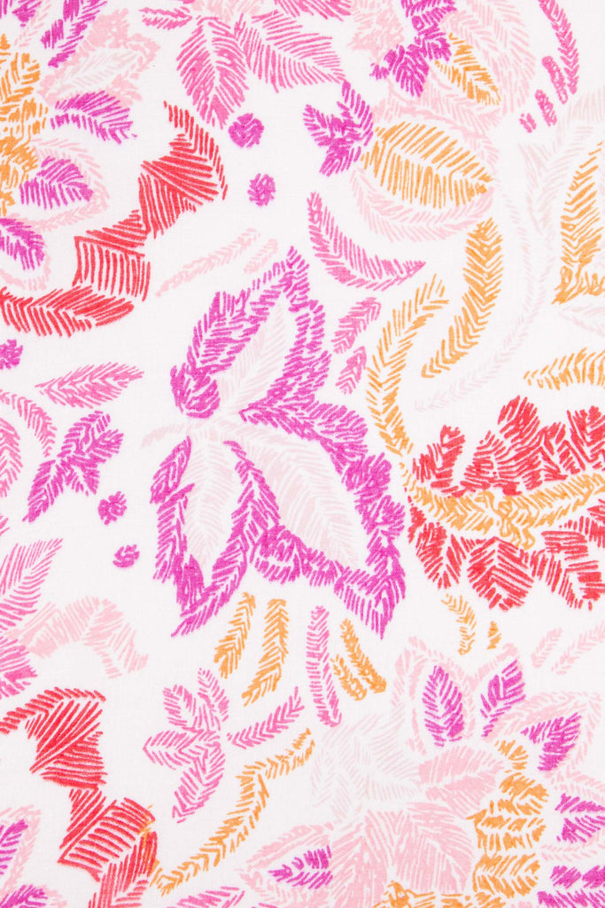 murphy-lightweight-scarf-pink-paisley-floral-laying-close-up