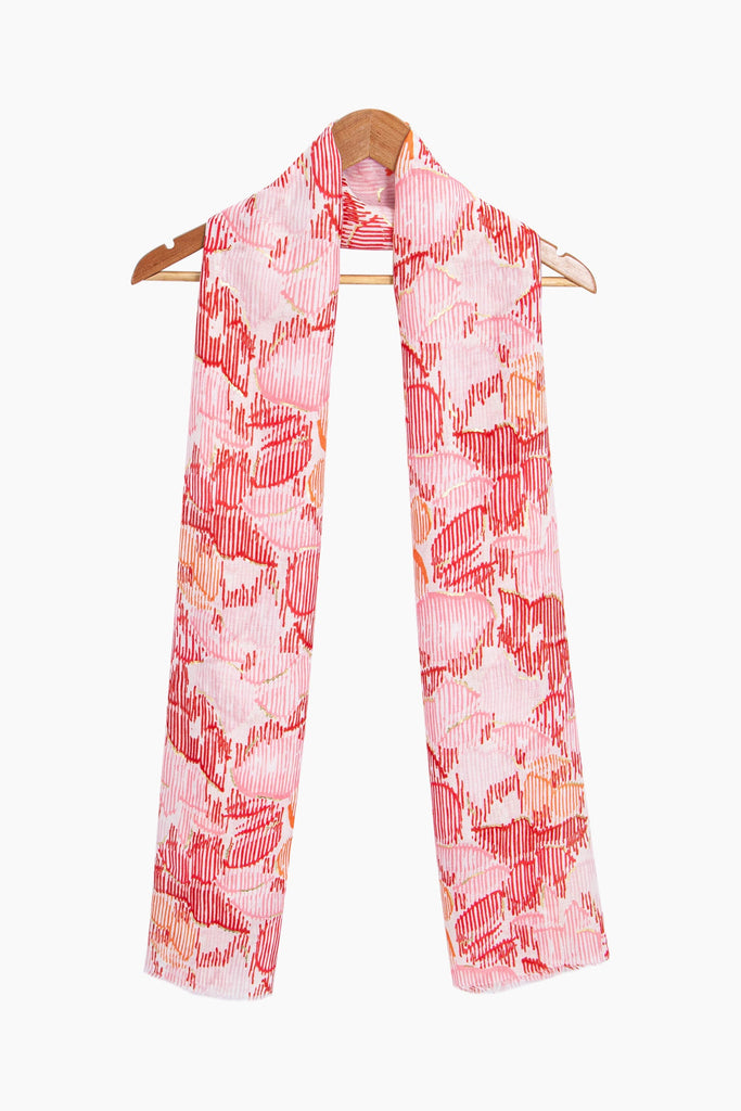 etta-lightweight-scarf-pink-abstract-print-on-coat-hanger