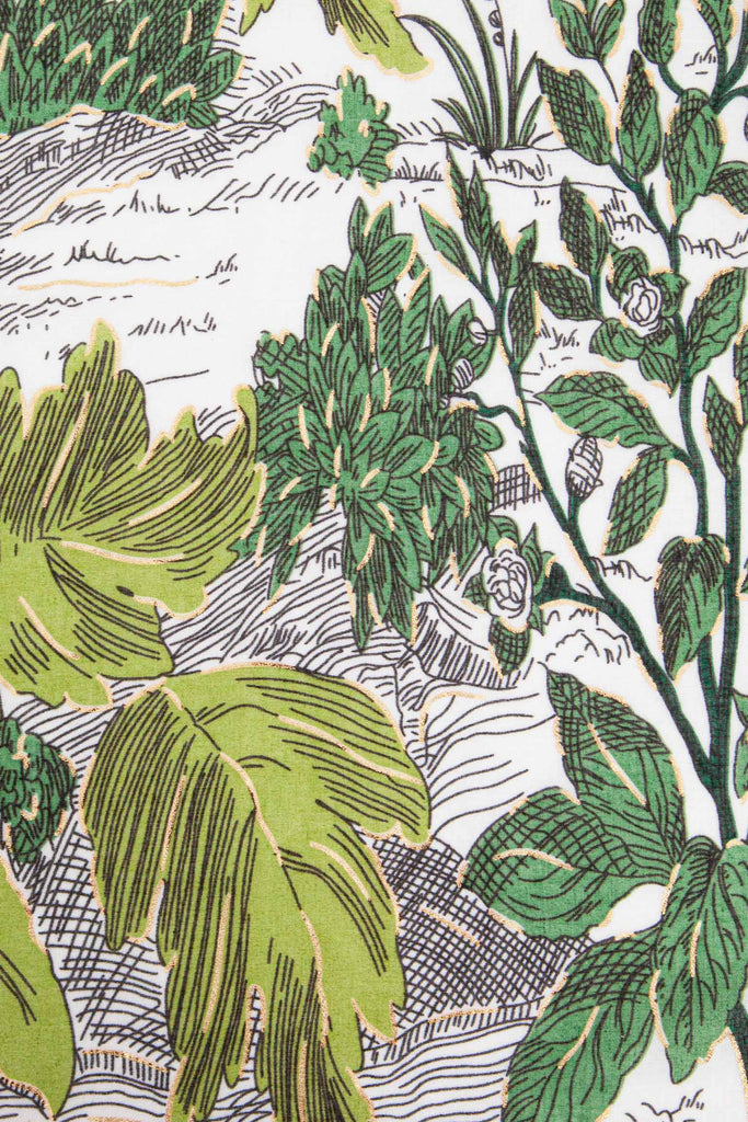 emery-lightweight-scarf-green-floral-print-close-up-botanical-leaves-garden-pattern