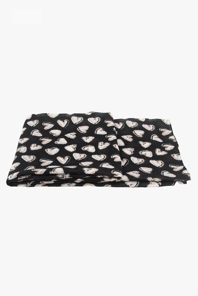 kara-black-white-hearts-lightweight-scarf-folded-thin