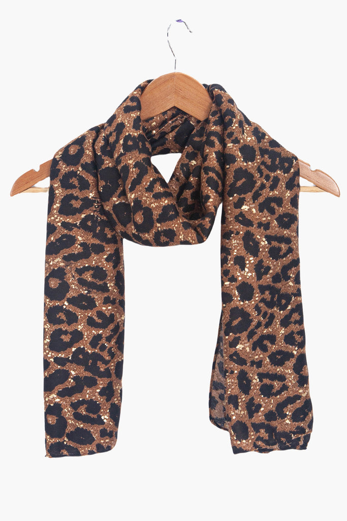 casey-brown-leopard-lightweight-scarf-draped-on-coat-hanger