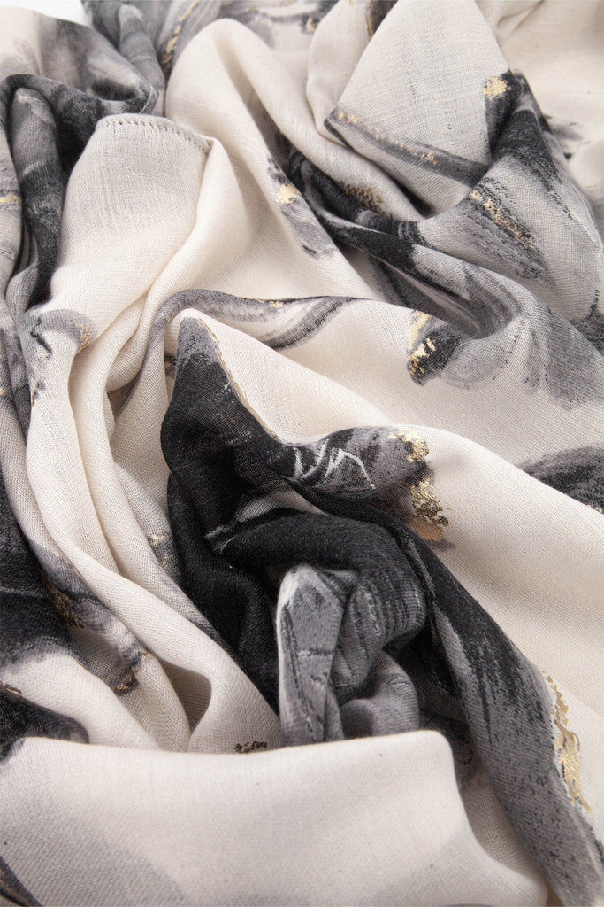 eleanor-grey-abstract-floral-lightweight-scarf-close-up-material