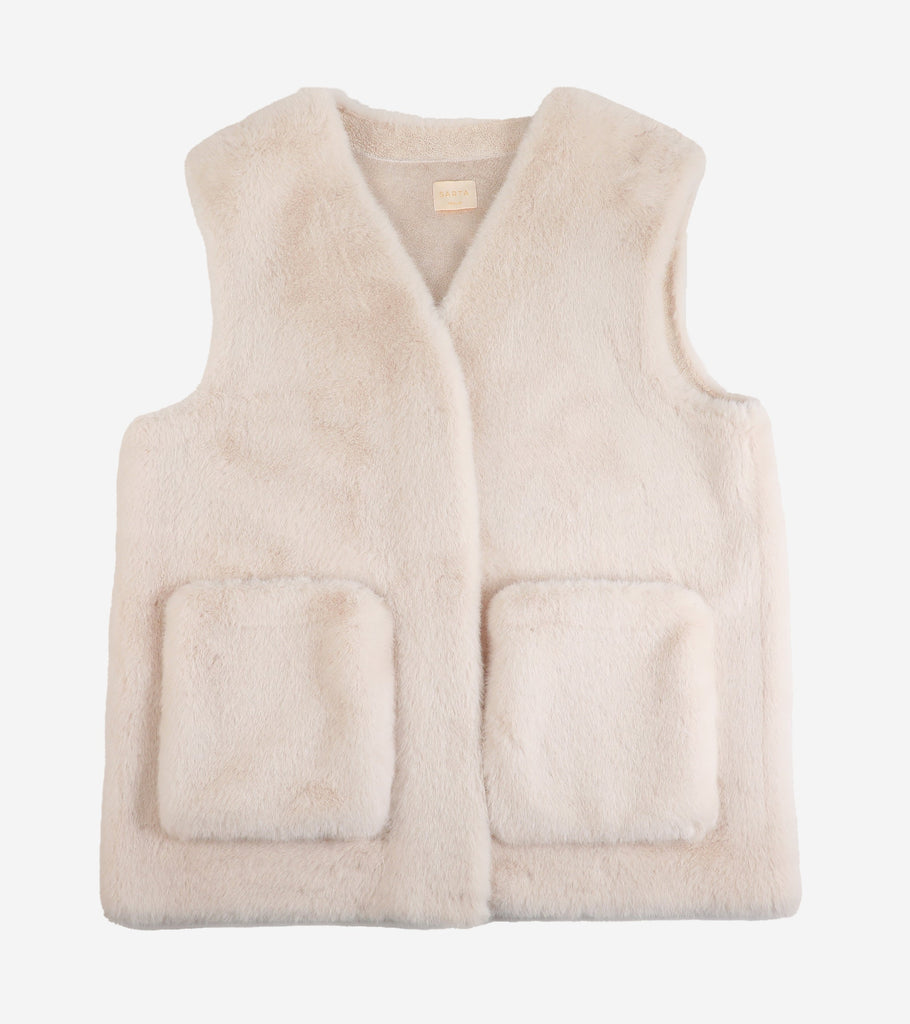 saskia-v-neck-gilet-cream-faux-fur
