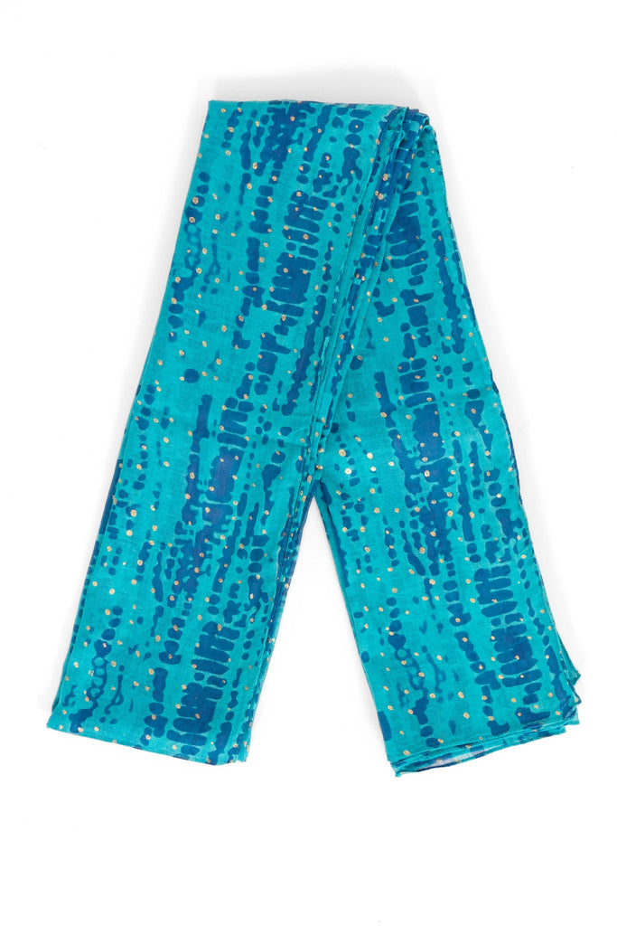 soraya-lightweight-cotton-scarf-blue-aqua-tie-dye-folded