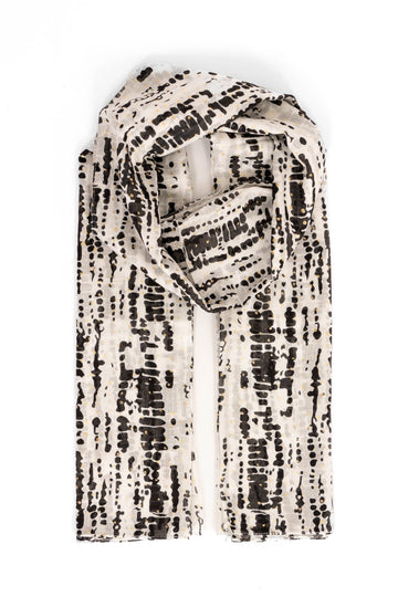 soraya-lightweight-cotton-scarf-black-white-tie-dye-gold-foil-flecks