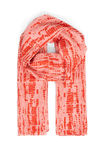 soraya-lightweight-cotton-scarf-red-pink-tie-dye-gold-foil-flecks