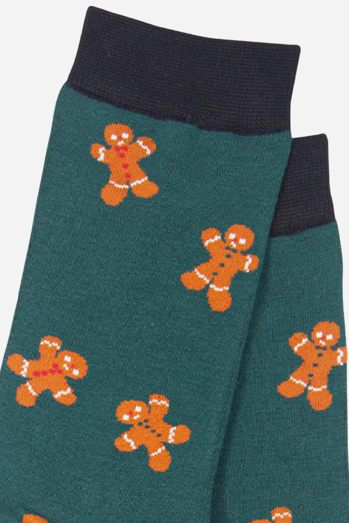 close up of the gingerbread men pattern