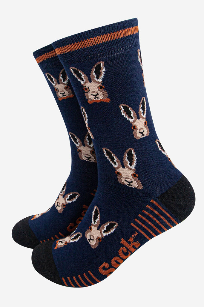 mens-bamboo-socks-navy-blue-black-dapper-hare-jackrabbit