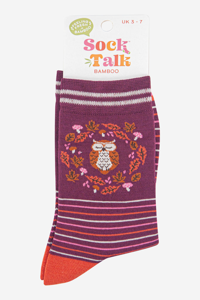 womens-bamboo-socks-berry-owl-in-sock-talk-packaging