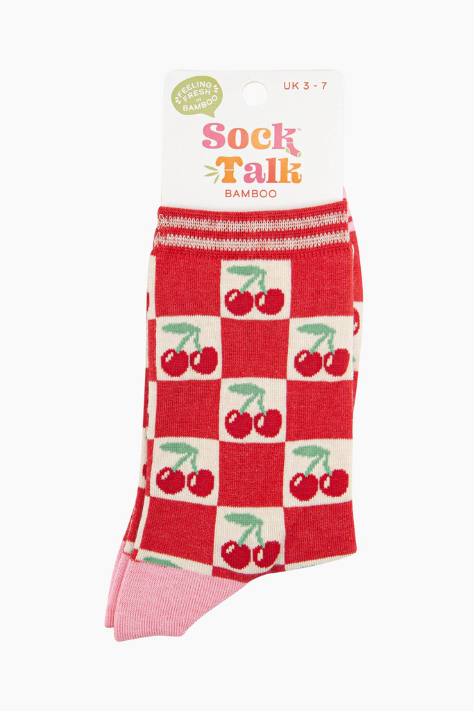 womens-bamboo-socks-cream-red-cherry-squares-in-socktalk-packaging-these-are-a-uk-size-3-7