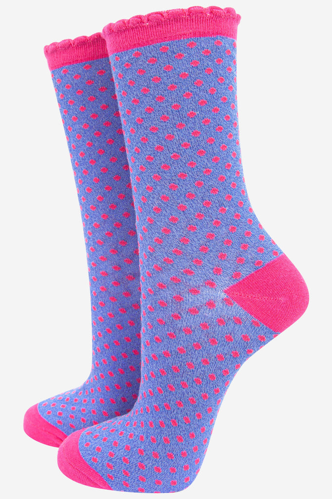 womens-polka-dot-glitter-socks-turquoise-orange-3-pack-lilac