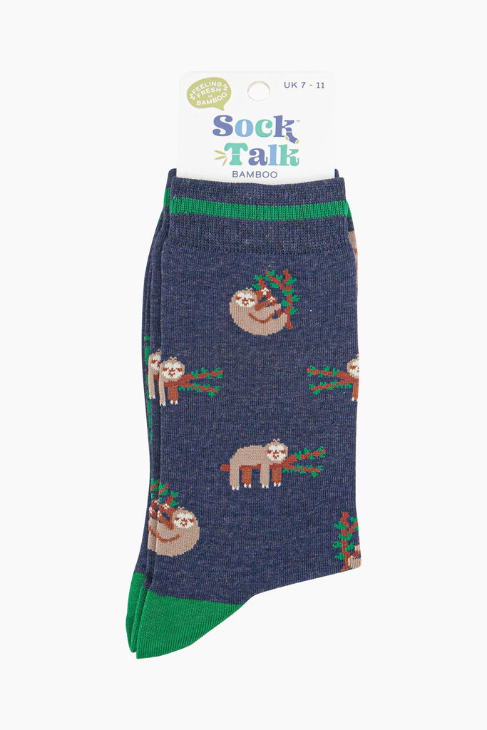 mens-bamboo-socks-navy-sloth-in-sock-talk-packaging-uk-size-7-11
