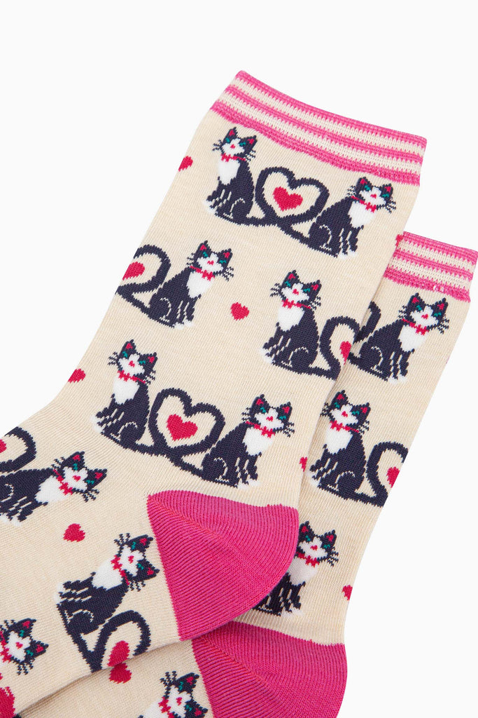 womens-bamboo-socks-cream-cats-love-heart-tails-close-up-the-cats-are-black-with-white-bellies-their-tails-entwined-in-the-shape-of-a-love-heart