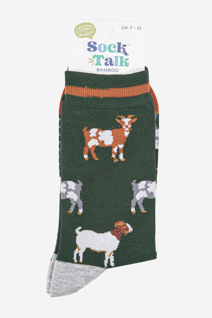 mens-bamboo-socks-khaki-tan-goats-in-sock-talk-packaging
