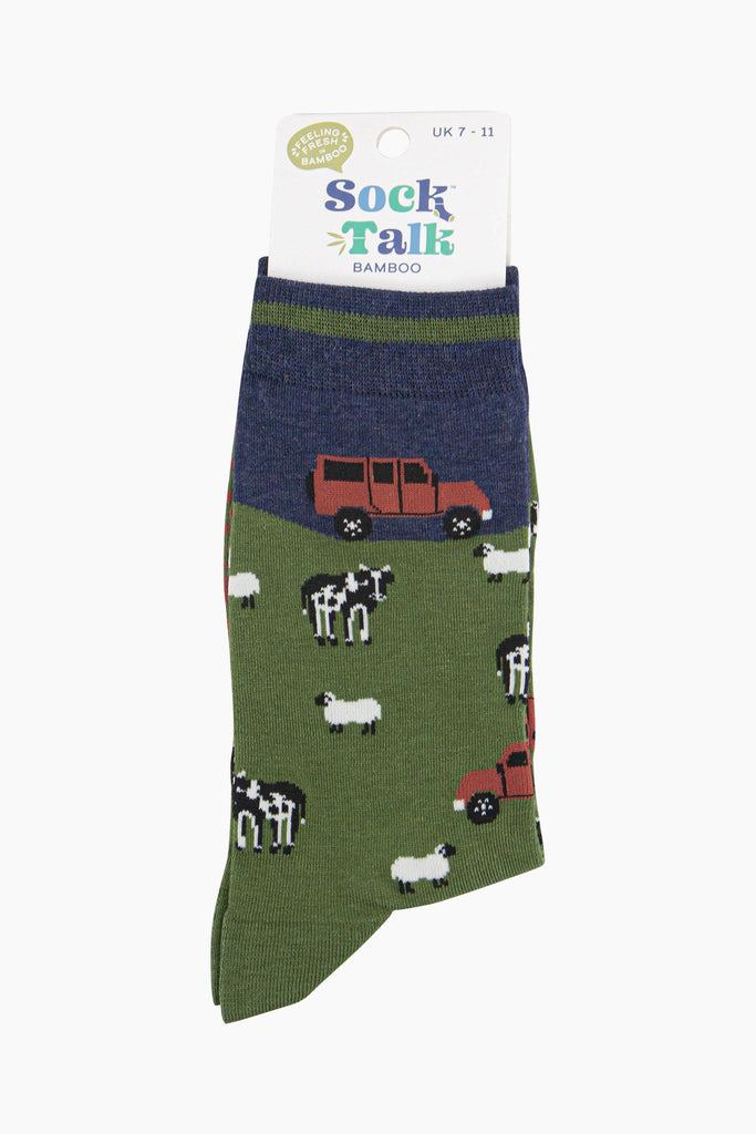 mens-bamboo-socks-navy-green-off-roader-farm-in-sock-talk-packaging-uk-size-7-11