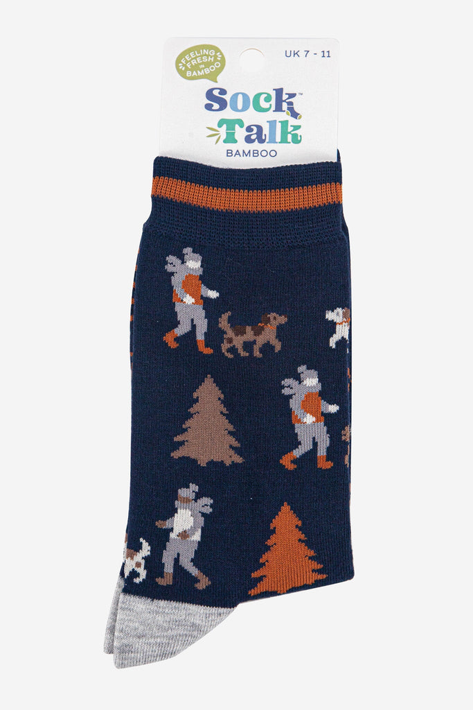 mens-bamboo-socks-navy-blue-light-grey-man-and-his-dog-in-sock-talk-packaging