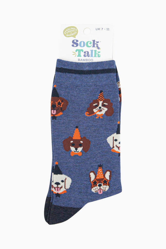 mens-bamboo-socks-denim-blue-party-dogs-in-sock-talk-packaging-uk-size-7-11