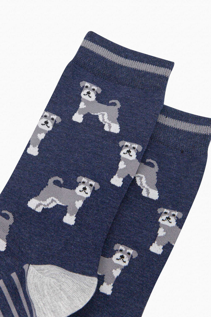 mens-bamboo-socks-navy-schnauzer-close-up-grey-dogs-white-beards-on-blue-background