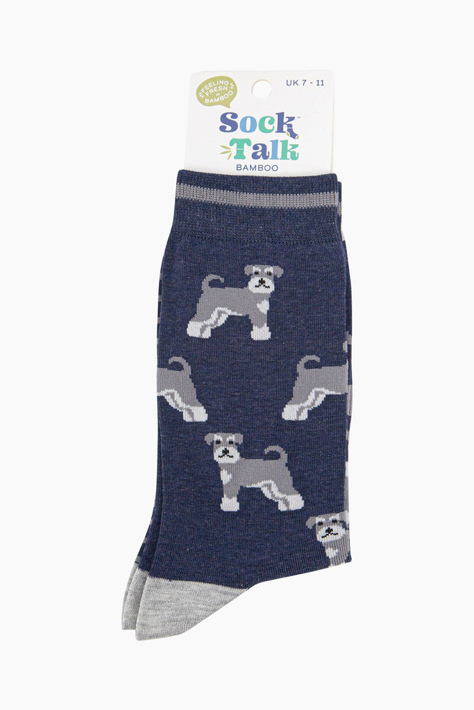 mens-bamboo-socks-navy-schnauzer-in-sock-talk-packaging-uk-size-7-11