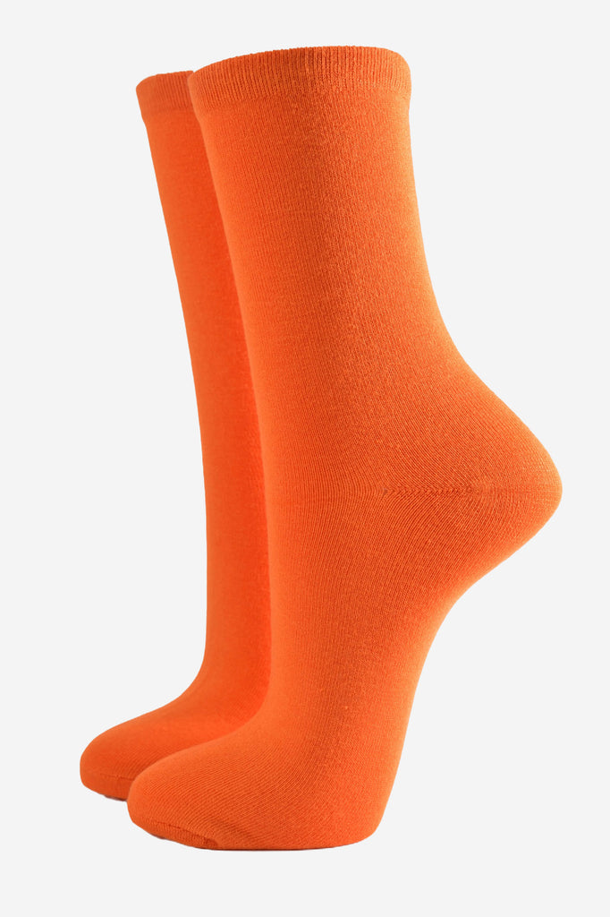 womens-multicoloured-assorted-bamboo-socks-6-pack-orange