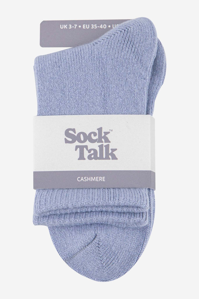 womens-cashmere-socks-ankle-socks-denim-blue-cashmere-in-sock-talk-packaging