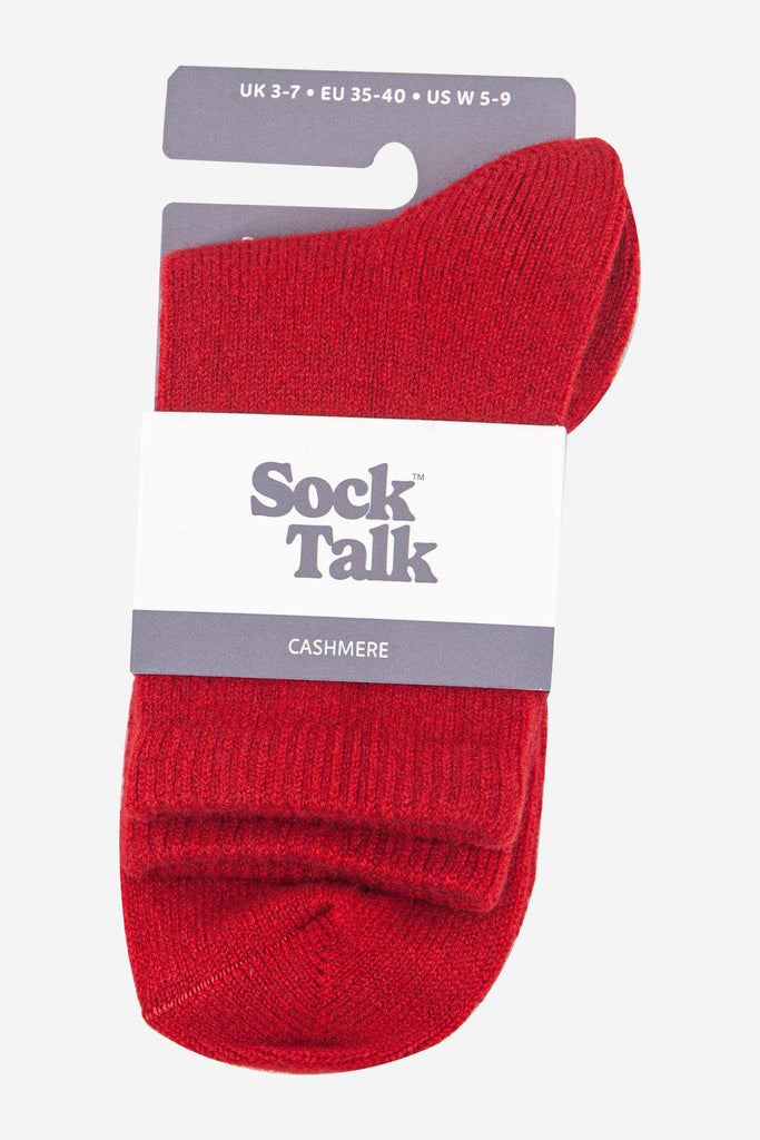 womens-cashmere-socks-ankle-socks-red-cashmere-in-sock-talk-packaging
