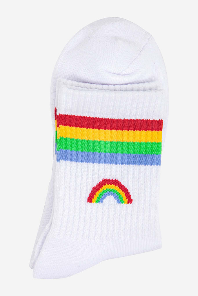 womens-sporty-socks-white-rainbow-close-up-colourful-striped-cuff