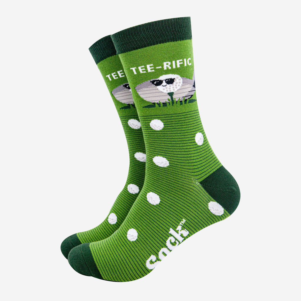 mens-combed-cotton-crew-socks-green-teerific-golf-funny