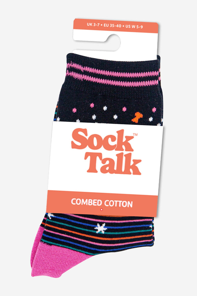 womens-combed-cotton-ankle-socks-black-get-fizzical-in-sock-talk-packaging