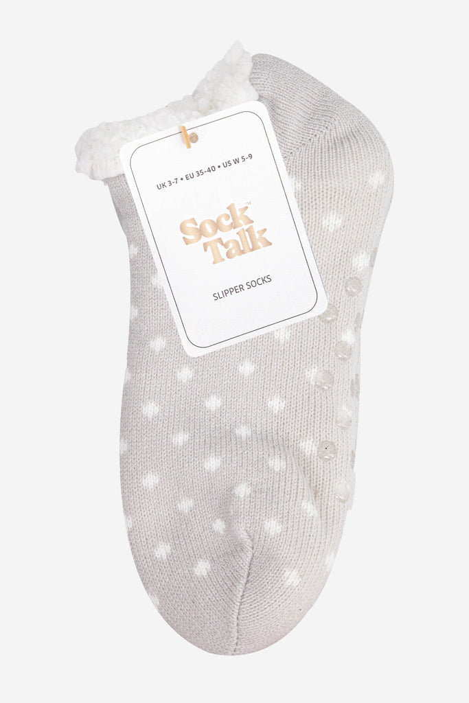 womens-short-slipper-socks-light-grey-spot-in-sock-talk-packaging
