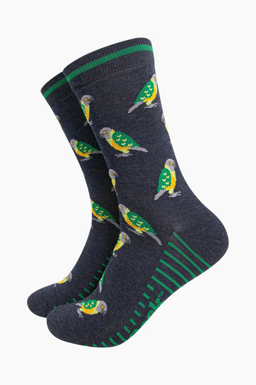 mens-bamboo-socks-navy-senegal-parrot-pattern-colourful-wild-birds