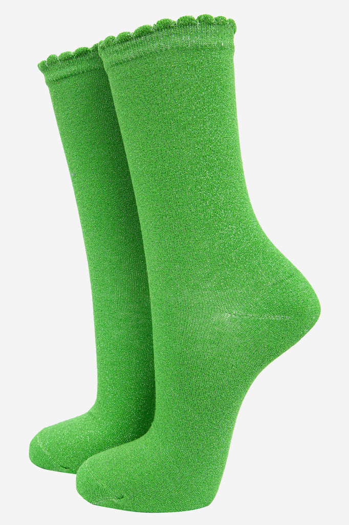 womens-glitter-socks-green-orange-aqua-3-pack-green