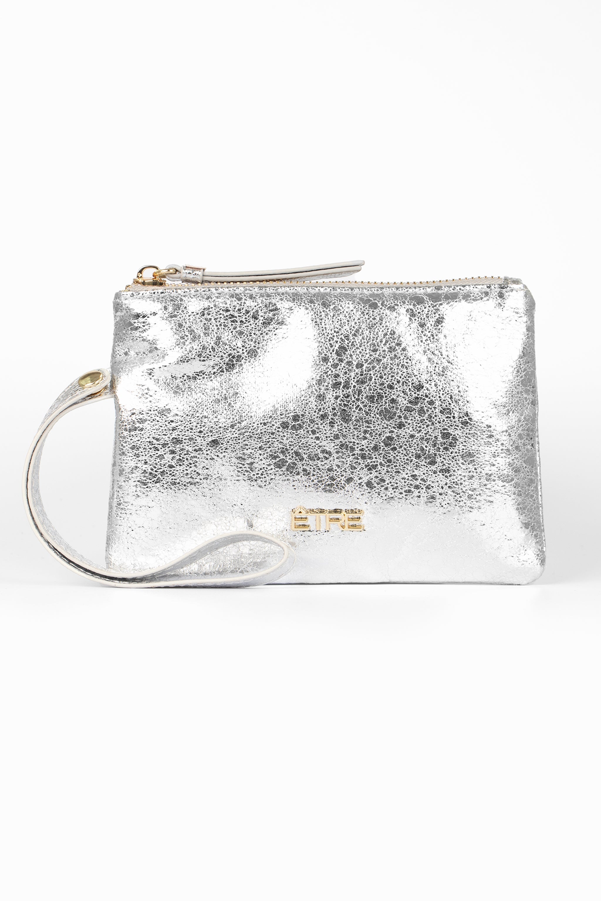 Silver deals Metallic Wristlet